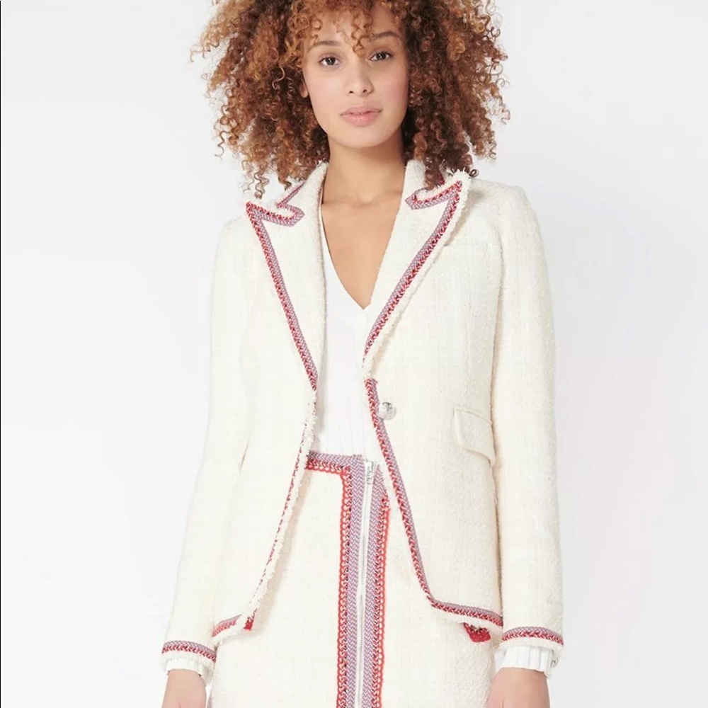 NWT Veronica Beard Cutaway Dickey Jacket